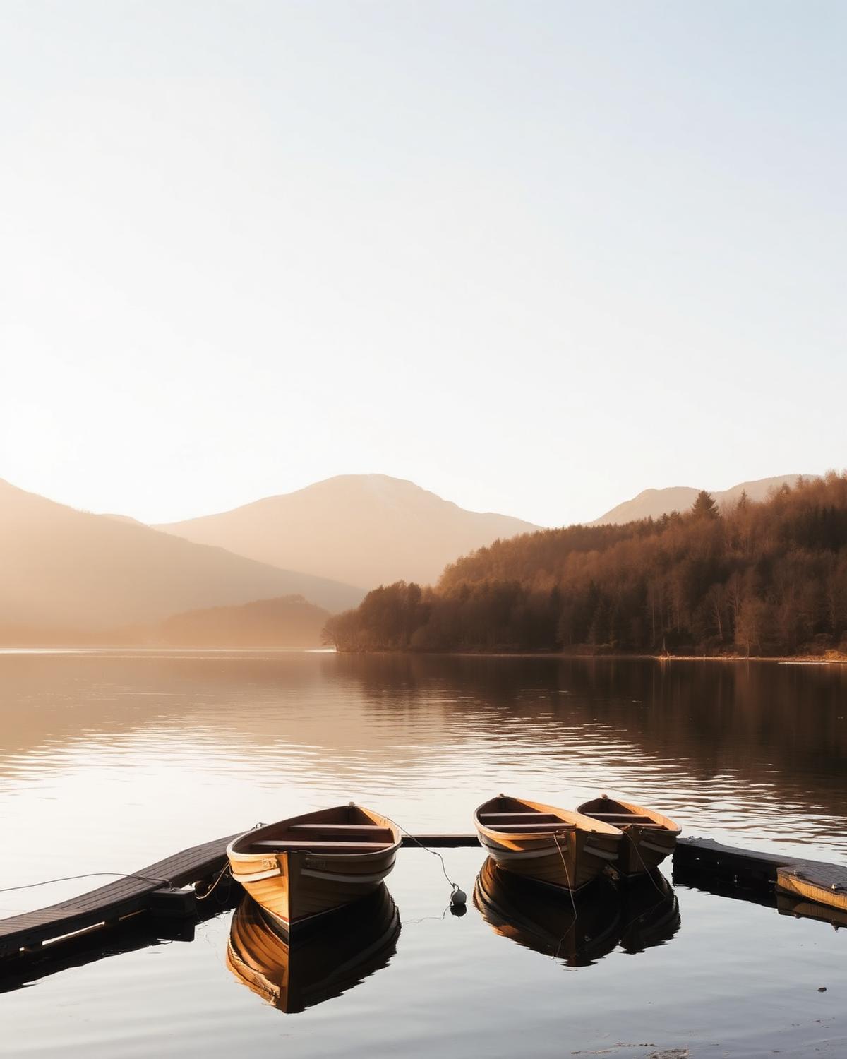 Calm lake water suitable for paddleboarding